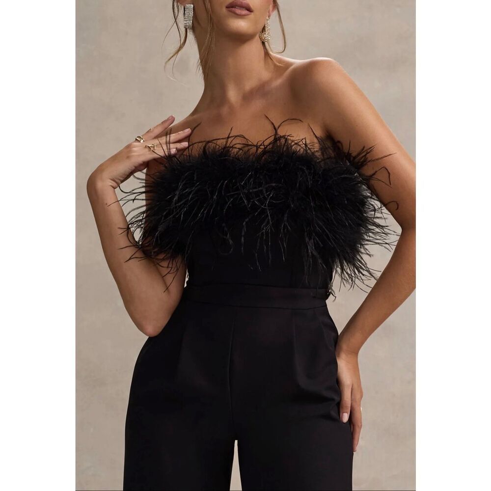 NWT Club L London Dream Daze Feather Top Sz 8, $220 A49 - Picture 3 of 8